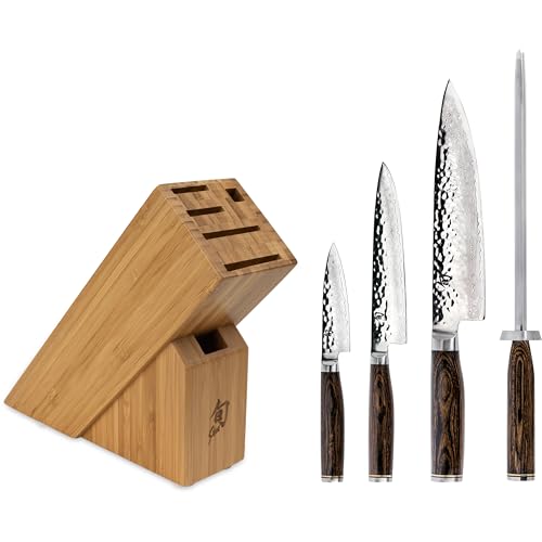 Shun Premier 5 Pc Starter Knife Block Set