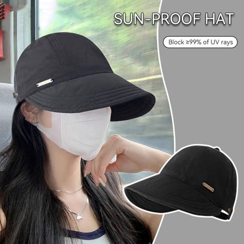 Image of HSR Women Wide Brim Sun Hat | Versatile Casual Sunshade Bucket Hat for Women | UV Protection Summer Cap
