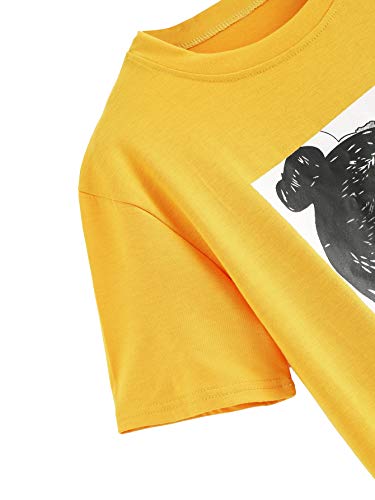 Image of Fabricorn Plain Printed Cotton Tshirt for Women