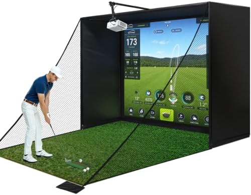 Complete Golf Simulator Enclosure Package, 10x8ft Golf Simulator ...