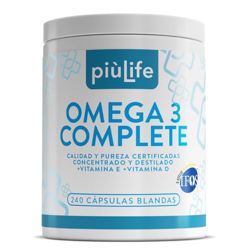 Omega 3 IFOS Certificado Con Vitamina D3 2000 UI...