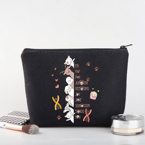 WSNANG Korea Group Gifts New Album Canvas Makeup Bag Gift for Korean Music Fan Lovers Cosmetic Bag Gift Music Merch3