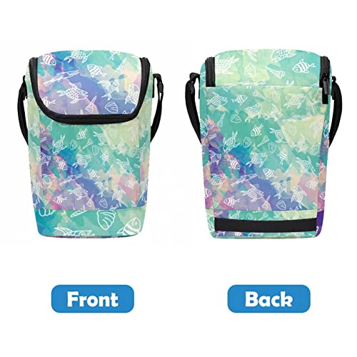 Lonchera con diseño de peces impermeable y portátil 5