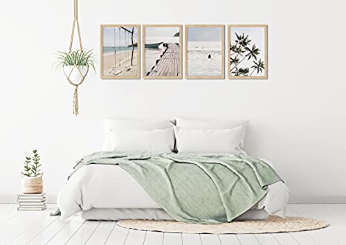 Wall Art Prints. Set of 4 Unframed Posters. Tropical landscape, beach - Image 2