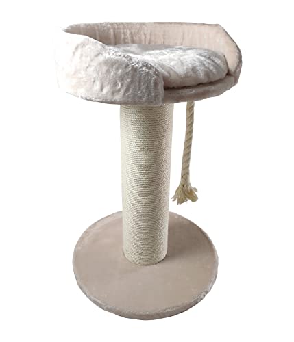 Dehner Katzen-Kratzbrett Border – Flexibel, Ca. 50 X 22 Cm, Sisal, Beige/grau | Mit Katzenminze