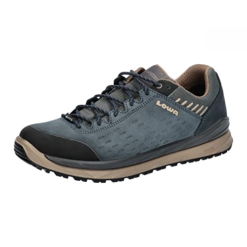 Preisvergleich Produktbild LOWA Herren Wanderschuhe Malta GTX Low 310545 Stahlblau / Dune 42.5