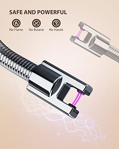 RONXS Dual-Pack Arc Lighter with Flexible Neck & LED Display — view 8