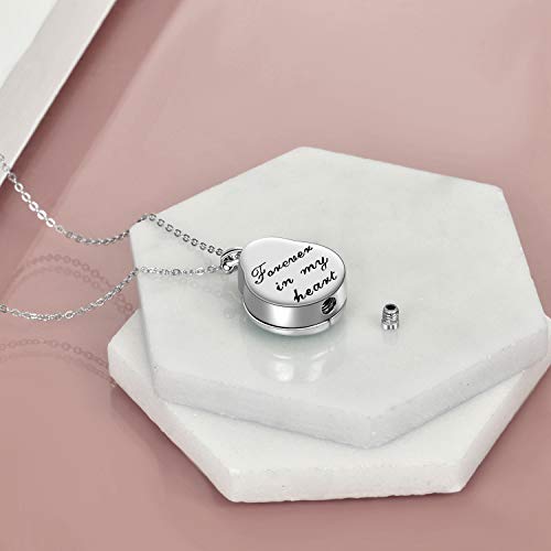 POPLYKE Urn Necklaces for Ashes Sterling Silver Cremation Urn Necklaces Lucky Animal Memorial Keepsake with Filling Tool4