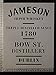 Jameson Irish Whiskey Dublin 8.5' x 11' Custom Stencil Fast