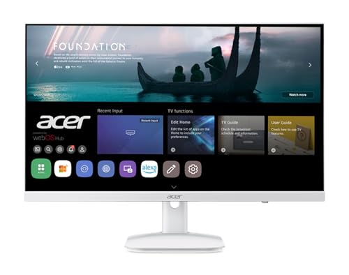 Image of acer Smart Monitor with WebOS | 23.8” FHD 1920 x 1080 IPS | 120Hz | Bluetooth Support | Wireless Projection | iOT Device | 2 x HDMI 1.4, 1 x Ethernet, 2 x USB 2.0 & 1 x Audio | KS242Y G0wemiix