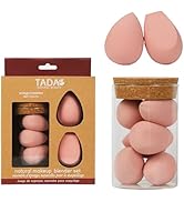 TADA Natural Beauty Makeup Sponges Set with Jar - Makeup sponges for foundation Powder Makeup ble...