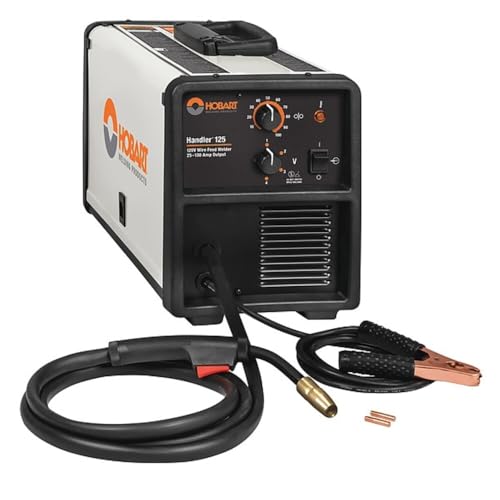 Image of Hobart Handler 125 Flux-Core Wire Feed Welder, 25-130A, Welds 1/8 in Steel
