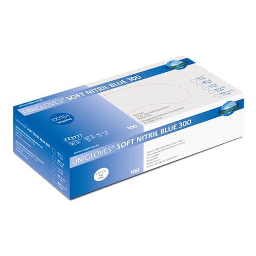 Latex Handschuhe 100 Stück Gr. XL, puderfrei, Rollrand, Einmal Handschuhe in Box