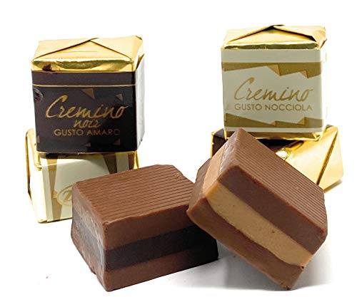 Zaini, Cremino Layered Gianduia Chocolate w/Rich Hazelnut or Dark Chocolate Center (Cremini assort.) 10gr (40 pcs)