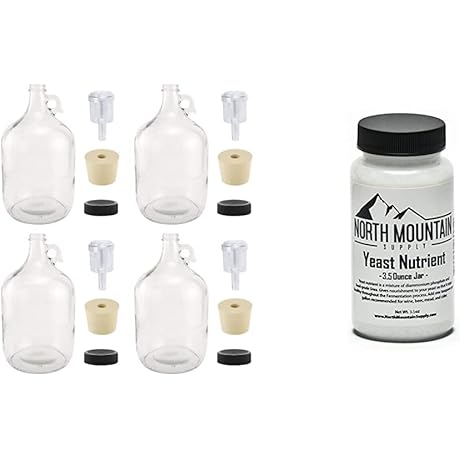 North Mountain Brewing Equipment: Empowering Homebrewers with 1 Gallon Fermenting Jugs and Yeast Nutrients