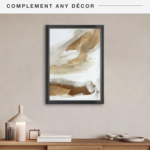 MCS Studio Gallery Classic 20x28 Poster Frame Black Woodgrain, Vertical & Horizontal Wall Hanging Large Picture Frame for Photos, Posters & Art Prints (1-Pack)