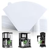 Disposable Coffee Paper Filters, 100 Pcs #4 for Ninja Coffee Maker, White
