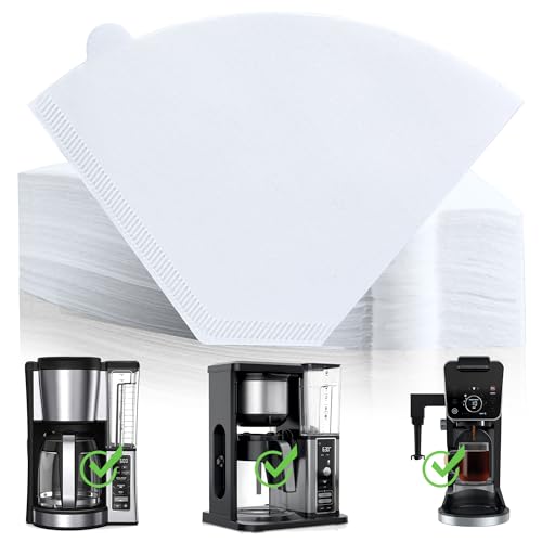 Opiniones de Filtros y repuestos para cafeteras los mejores 10. 44 Filtros desechables de papel de café, 100 filtros de repuesto para cafetera Ninja, color blanco