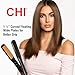 CHI Tourmaline Ceramic Flat Iron, Hair Straightener For An Even & Smooth Finish, 1 1/2