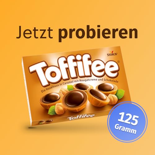 Toffifee – 1 x 125 g – Haselnuss in Karamell mit Nougatcreme und Schokolade – ideal zum gemeinsamen Naschen und Teilen