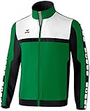 Erima Herren Classic 5-C Sports-/Präsentationsjacke, smaragd/schwarz/weiß, XL