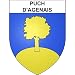 Puch-d'Agenais 47 Città - Adesivo adesivo per stemma 4 cm