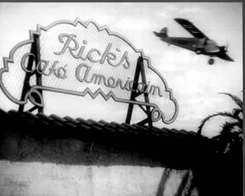 Posterazzi Sign For Rick'S Cafe In Casablanca Black And White Photo Print (8 x 10) - Item # MVM52353