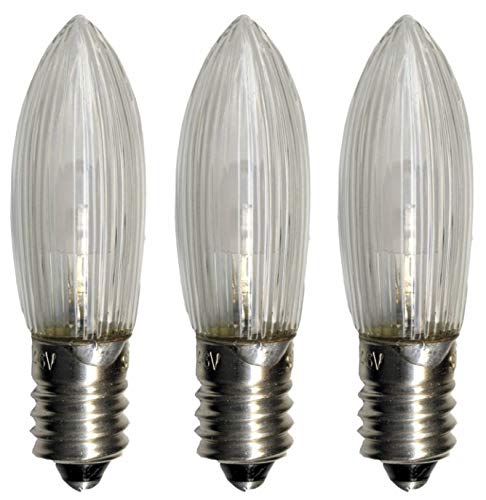 Lot de 3 ampoules à LED, culot E10 Cover