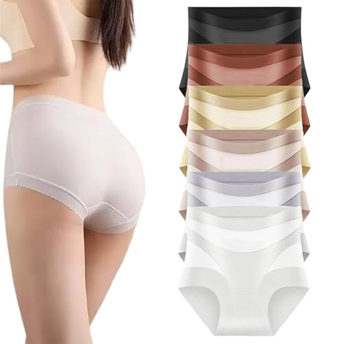 Culotte de contrôle du ventre sans couture Curvlya taille haute douce