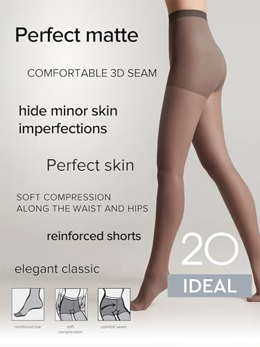 Image of Conte Tights Classic Matt Sheer Pantyhose with Control Top Ideal 20 den