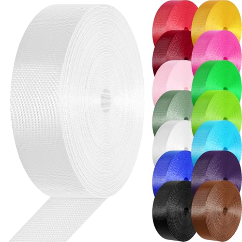 Image of Nylon Webbing 1 inch 1.5 inch Nylon Strap Webbing Straps, 3.3 10 25 50 Yards Webbing Strapping for Bags /Lawn Chair /Climbing Outdoors Crafting DIY Gear Repair