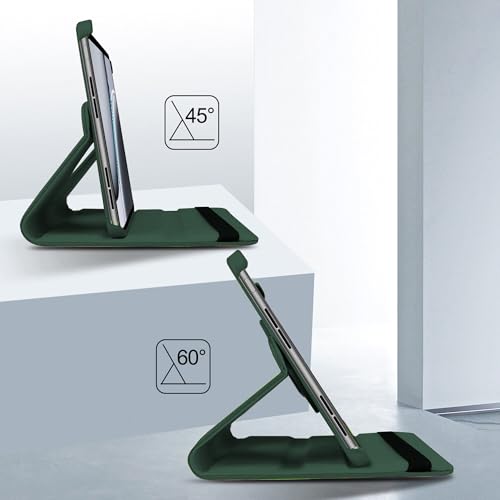 Image of TGK 360 Rotatable Smart Flip Case Cover for OnePlus Pad 2 12.1 inch Tablet (Dark Green)