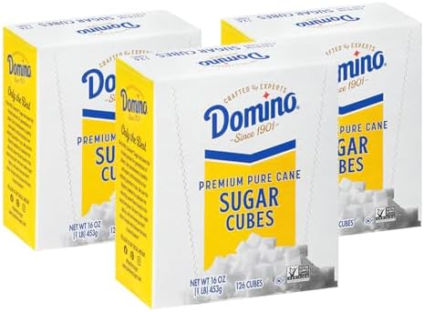Domino® Sugar Cubes, 1 lb Box, 126 Sugar Cubes for Coffee & Tea, 3 Pack