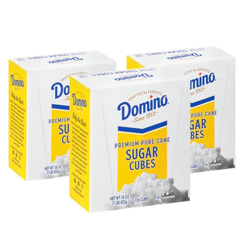 Domino® Sugar Cubes, 1 lb Box, 126 Sugar Cubes for Coffee and Tea (Pack of 3)