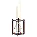 Hathaway Regent Corner Floor Cue Rack, Mahogany Finish
