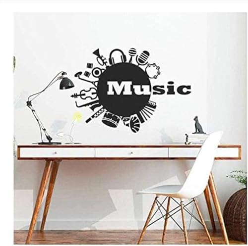 Adhesivos de pared en blanco y negro como se muestra, añaden ambiente a tu casa, se pueden utilizar para decorar la sala de estar, el comedor y el dormitorio, 59 x 42 cm