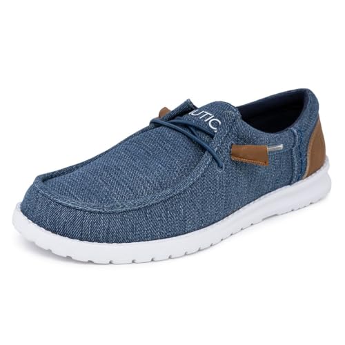 Nautica Men's Comfort Loafers, Slip-On Boat Shoe, Lightweight Casual Stretch...