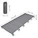 Alomejor Camping Bed Portable Aluminum Alloy High Load Bearing with Oxford Cloth for Camping Hiking Fishing