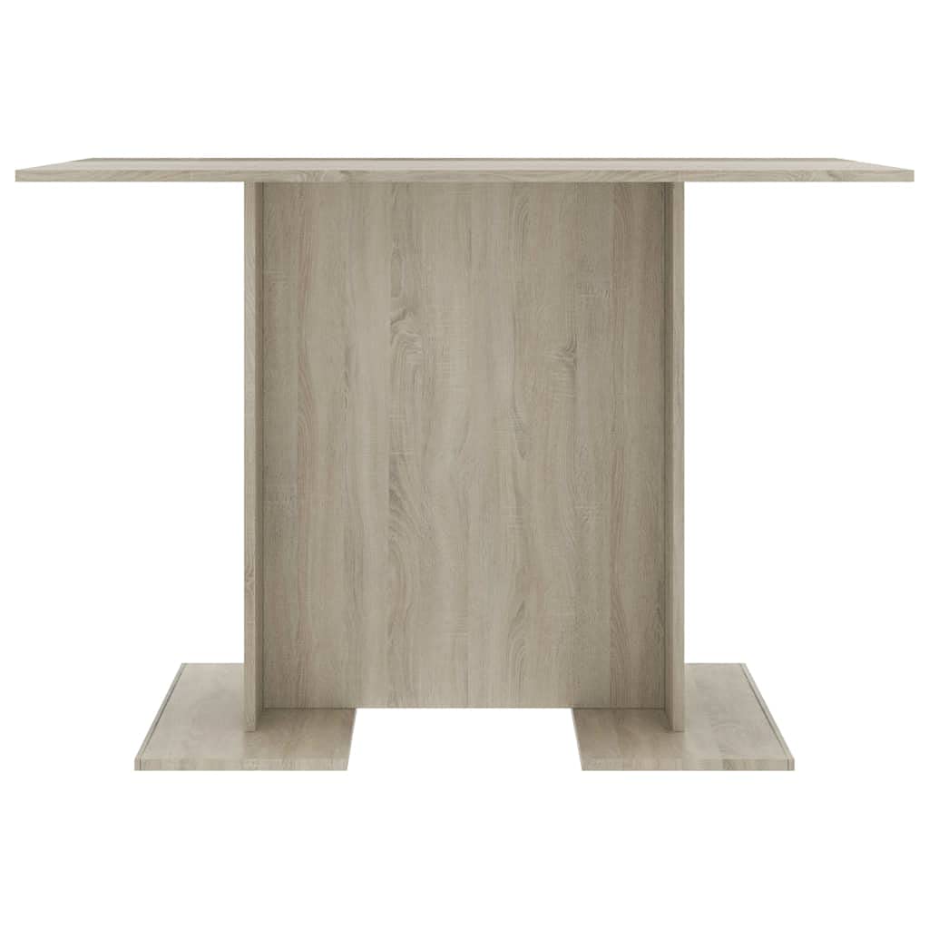 Esstisch Sonoma-Eiche 110x60x75 cm Holzwerkstoff | Stabiler Rechteckfuß, pflegeleicht mit feuchtem Tuch, ideal für Familienessen