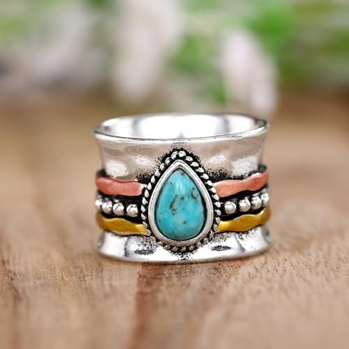 White Gold Plated Inlay Cubic Zirconia Boho Chic Wide Statement Ring Personalized Accessory Ideal for Women's Daily Casual Wear Party Holiday Anniversary Love Jewelry Gift