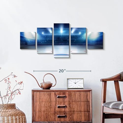 Impression sur toile stade de hockey pour une decoration murale de salon moderne
