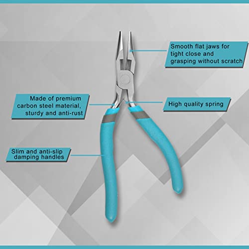 SPEEDWOX 6 Inches Long Nose Pliers with Cutter Mini Jewelry Pliers Small Wire Cutters Professional Jewelry Making Tool Beading Hobby Craft DIY Supplies - Image 3