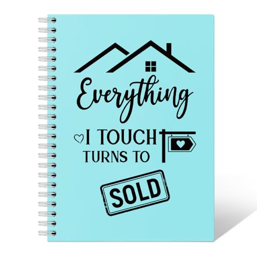 THEBESTU Everything I Touch Spiral Notebook Thank You Gifts for Realtors