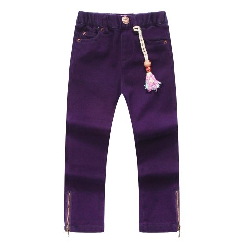 Richie House Little Girls' Bright Colored Denim Pants