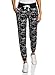 Produktbild oodji Ultra Damen Sport-Hose mit Bindebändern, Schwarz, DE 34 / EU 36 / XS
