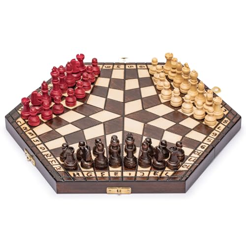 Husaria Three-Player Chess de Madera Plegable miniatura 1