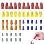 50 PCS Wire Nuts, Wire Caps, Electrical Wire Connection Screw Twist Connector Cap, for 10-22 AWG, Quick Connection
