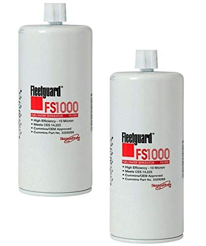 FS1000 Fleetguard Fuel, Water Sep (Pack of 2)