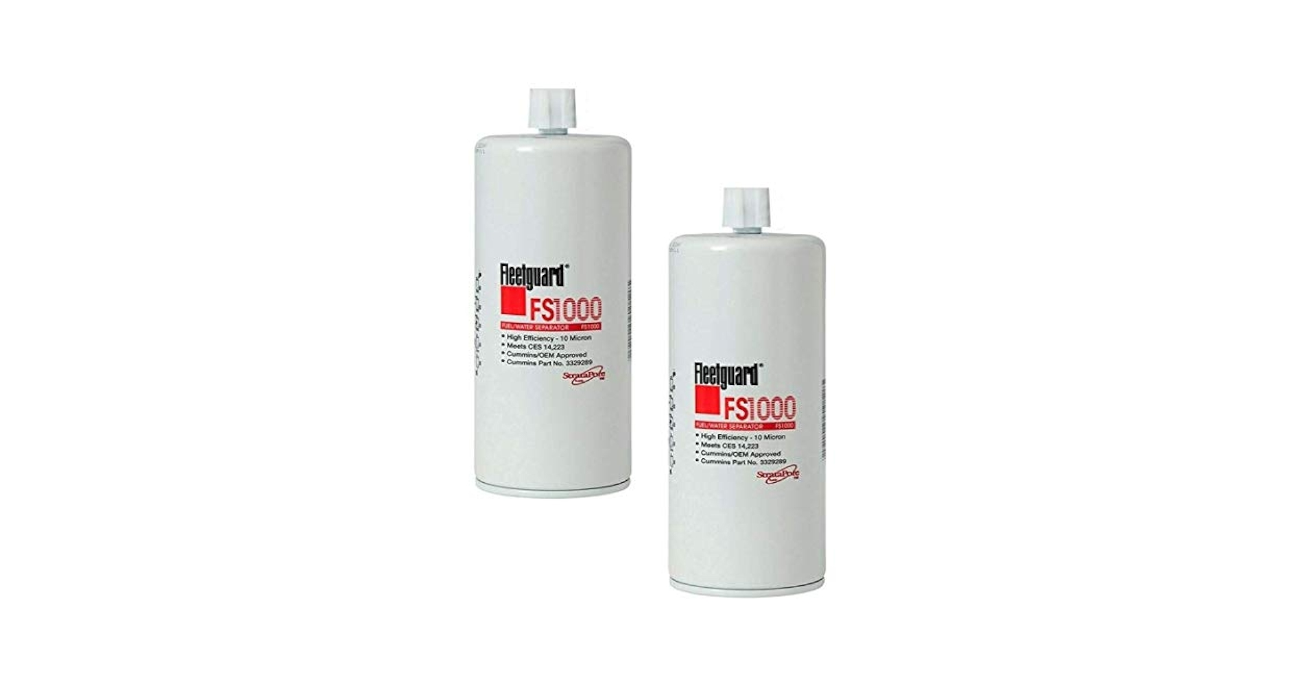 Amazon.com: FS1000 Fleetguard Fuel, Water Sep (Pack of 2