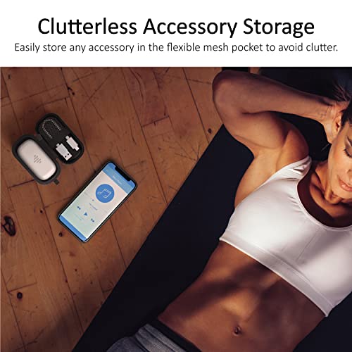 Iluv Protection Wireless Earphone Case With Accessory Storage Pocket, Carabiner Clip, Sturdy Zipper; Compatible With Apple Airpods, Samsung Buds, Beats Studio Buds & Most Wireless Earphones; Small #TOP2